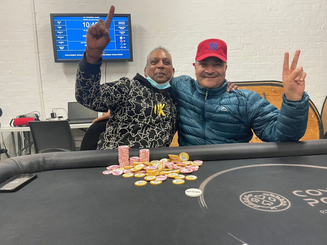 Strini Govender and Cas du Toit at Concept Social Poker Club